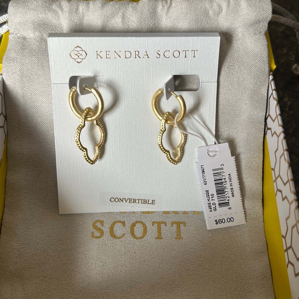 Kendra Scott Abbie Huggie Earrings Gold
